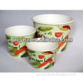 colorful printing plastic cup shrink label for ice cream